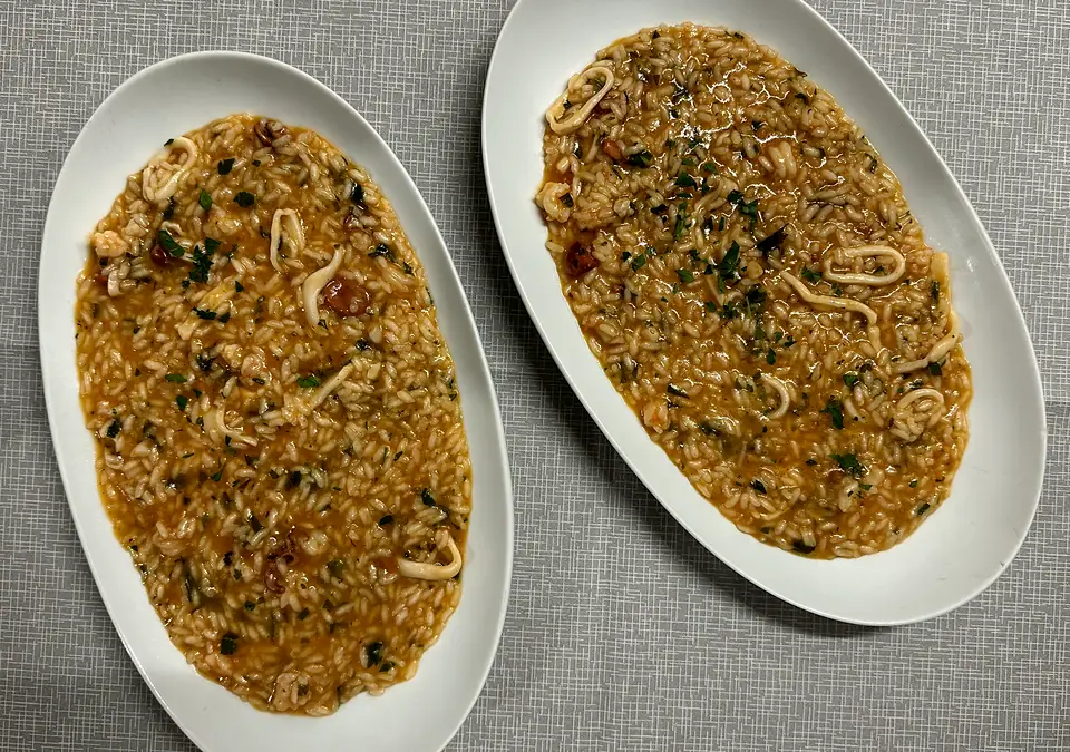 Seafood risotto